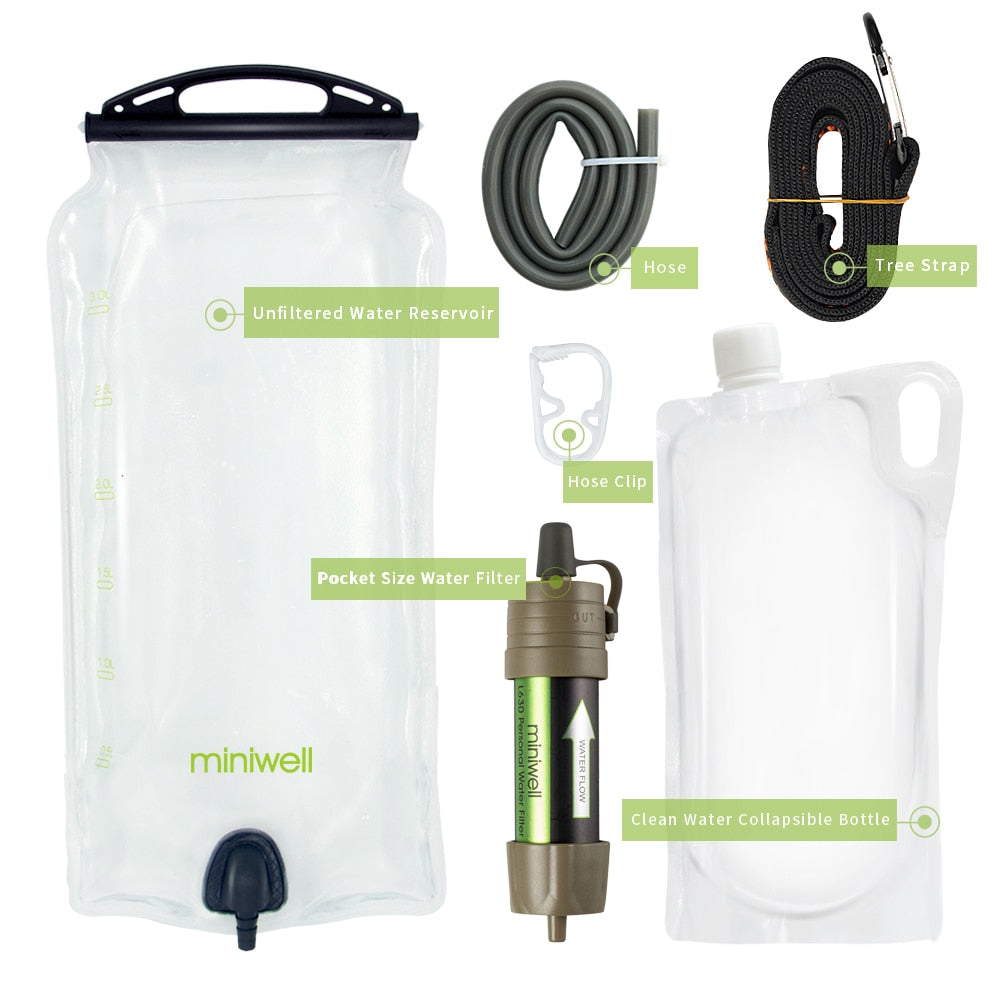 Camping Axe Foldable MultiMiniwell water purifier
